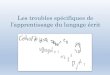 Les troubles spécifiques de l’apprentissage du langage écritalecole.ac-poitiers.fr/sites/avs-evs/IMG/pdf/Formation... · 2019. 4. 30. · Les troubles spécifiques du langage