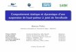 Comportement statique et dynamique d'une suspension de haut-parleur joint de … · 2014. 10. 5. · Mesure de la suspension à joint de ferroﬂuide Doctorat (2008-2011) M. Pinho