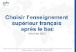 supérieur français après le bac · 2020. 11. 11. · 1 BAC LYCÉE > Brevet de Technicien Supérieur (BTS) et Brevet de Technicien Supérieur Agricole (BTSA) BTS(A): brevet de technicien