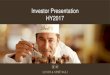 lindt- - Investor Presentation HY2017 ... Premium chocolate market to continue its positive trend Lindt