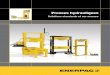 Presses hydrauliques - ENERPAC · 2016. 12. 6. · Presses hydrauliques d’atelier de 100 et 200 tonnes Dimensions Des Presses (en mm) Blocs V* Pour faciliter le positionnement de