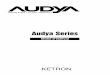 Audya Series - Ketronbasse, guitares, arpèges, toutes synchronisées avec l’horloge MIDI. Le projet comprend aussi une riche librairie d’enregistrements audio joués par de célèbres