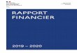 RAPPORT FINANCIER - economie.gouv.fr · 2020. 10. 14. · IFRS. Compte tenu du poids significatif des entités présentant des comptes en référentiel IFRS, il a été opté dans
