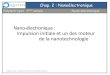 Nano-électronique : Impulsion initiale et un des moteurilm-perso.univ-lyon1.fr/~pvincent/docnano/cours-chap... · 2014. 9. 18. · Electronique : la maturité avec les semi-conducteurs