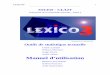 SYLED - CLA2Tlexi-co.com/ressources/manuel-3.41.pdf · 2016. 4. 7. · L'originalité principale de la série Lexico est qu'elle permet à l'utilisateur de garder la maîtrise sur