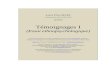 Témoignages I (Essai ethnopsychologique) · Web viewethnopsychiatre haïtien [1906-2000] (1966) Témoignages I (Essai ethnopsychologique) Un document produit en version numérique