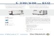 Feuillet technique C330/C630- ECO - De Dietrich Thermique · ECO C 330-280 à 650 ECO : de 56 à 651 kW, gamme de chaudières à condensation, simple corps pour chauffage central