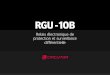RGU - 10Bcircutor.de/docs/KN_RGU10B_FR.pdf · 2014. 9. 23. · RGU - 10B Protection et surveillance universelle de courant différentiel (type B) Contrôle préventif Facile diagnostic