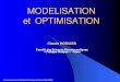 MODELISATION et OPTIMISATION - CRIANNunt-ori2.crihan.fr/unspf/2010_Tours_Hoinard_Plans... · 2013. 4. 8. · l ’optimisation Pour finir, on cherche en général à déterminer quelles