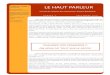 LE HAUT PARLEUR - Centre Hospitalier La Chartreuse Dijon, Côte … · 2018. 10. 29. · LE HAUT PARLEUR N U M E R O 8 S E P T E M B R E 2 0 1 8 Journal réalisé par les usagers