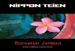 Restaurant japonais à Plaisance-du-TouchNiPPON TEiEN Pants Pour 2 personnes PI Pour 2 personnes 55 E Soupe, salade, riz 24 Sashimi, 12 Sushi, 6 Maki, 12 California P2 Pour 2 …