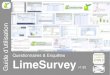 Universitأ© Lyon 2 - Questionnaires & Enquأھtes 2018. 11. 20.آ  Guide d'utilisation Limesurvey - Questionnaires