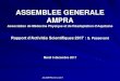 ASSEMBLEE GENERALE AMPRA · 2019. 7. 18. · ASSEMBLEE GENERALE AMPRA Association de Médecine Physique et de Réadaptation d’Aquitaine Rapport d’Activités Scientifiques 2017