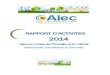 Alec, Agence locale de l'énergie et du climat - 20142014 · 2018. 3. 6. · Alec métropole bordelaise et Gironde- Rapport d’activités 2014 Page 3 1.1. Expertise Climat Energie