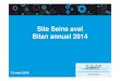 Site Seine aval Bilan annuel 2014 - DRIEE Ile-de-France · 2015. 10. 6. · Enveloppe sécurité 2014 : 3 786 000 ... Taux de Gravité 2014 (nbr de jours d’ATAA vs nbr d’heures