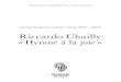 Riccardo Chailly « Hymne à la joie»gique Concerto pour la main gauche de Ravel, qui est autant un prodige d’écriture, donnant l’illusion des deux mains, qu’une œuvre d’une