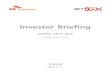 Investor Briefing - IRGO · 2019. 9. 9. · skt-콘텐츠연플랫폼 (pooq) 신주인수계약및 skb-pooq 영업양수계약체결(4/5) 콘텐츠투를 위한금 확보를위 재무적
