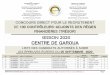 SESSION 2020 CENTRE DE GAROUA...MINFOPRA/SG/DDRHE/SDC|Liste générale des candidats Contrôleurs-Adjoints des Régies Financières (Trésor), session 2020_Garoua