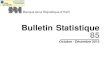 Bulletin Statistique 85 - BRH · 2020. 2. 16. · 10 Bulletin Statistique Tableau 1.1 Principaux indicateurs monétaires (en millions de gourdes) 2e trimestre 2012 3e trimestre 2012