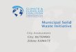 Municipal Solid Waste Initiative · 2018. 3. 19. · de Butembo, une décharge sauvage. Photo des déchets collectés dans la ville entreposés dans le ravin de l’érosion de la