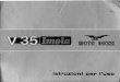 V35 IMOLA - 01/1980 - Manuel d'utilisation · 2014. 10. 16. · Trasmissioni Tragmlsslone prlmarla Cambio Tipo monodisca a secco con molla a diaframma. comando a mano con leva posta