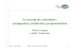 Le concept de contraintes : propagation, satisfaction ... P. Lopez : "Contraintes" GRP - Toulouse, Novembre