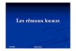 Les réseaux locaux - Université de Bordeauxfelix/Annee2005-06/AS/Telein...Liaisons optiques Courant porteur en ligne (Indoor / OutdoorOutdoor)) … 05/01/2006 Réseaux locaux 10