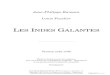 Jean-Philippe Rameau Louis Fuzelier - Sheet music · Les Indes galantes Disque paru en avril 2014 Label Musiques à la Chabotterie Enregistrement réalisé les 26 et 27 janvier 2013