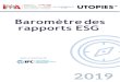 Baromètre des rapports ESG - La Confédération Générale des Entreprises …rse.cgem.ma/upload/714220127.pdf · 2020. 10. 28. · limitent à quelques grandes entreprises, banques