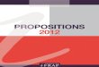 PROPOSITIONS 2012 - Fondation iFRAP · 2015. 2. 24. · fondation ifrap Propositions pour 2012 Une mission La Fondation iFRAP est une fondation d’utilité publique, reconnue par