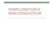 Homo-jonction à semi-conducteur - unice.frusers.polytech.unice.fr/~lorenz/Homo_jonction.pdf · 2013. 10. 22. · Mécanisme de formation de la jonction PN 3 Niveau de Fermi aligné: