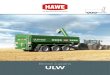 Benne à grains ULW - Hawe Wester...moteurs à huile. La combinaison de vitesses élevées sur les routes et d‘une grande mobilité sur le terrain avec une charge utile élevée