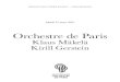 Orchestre de Paris– David Sanson, Maurice Ravel, Arles, Éd. Actes Sud, coll. « Classica », 2005 6 Béla Bartók (1881-1945) Concerto pour piano et orchestre no 3, Sz. 119 I. Allegretto