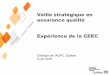 Veille stratégique en assurance qualité Expérience de la CEEC · 2016. 8. 18. · Exemple de résultat Royaume-Uni Colloque sur l’implication des étudiants La Quality Assurance