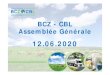 BCZ - CBL Assemblée Générale...12.06.2020 Assemblée Générale CBL 15 Chiffres clefs industrie laitière Mio euro 2018 2019 % Omzet/chiffre d'affaires 5 315 4 889 ‐8 Investeringen/investissements
