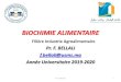 BIOCHIMIE ALIMENTAIRE - Université Sultan Moulay Slimaneestfbs.usms.ac.ma/wp-content/uploads/2020/03/COURS-BA-P... · 2020. 3. 20. · BIOCHIMIE ALIMENTAIRE Pr. F. BELLALI f.bellali@usms.ma