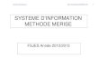 SYSTEME D INFORMATION METHODE MERISE Eco... · 2017. 4. 3. · Système D’information 5 A- Sous-Système OPÉRANT Assure le fonctionnement du système en réalisant la production