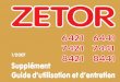 ZETOR20III... · 2017. 5. 2. · maxi) et 1/2 du volume du réservoir (niveau mini). Respecter la propreté absolue en manipulant avec le liquide de frein. ... maque du tracteur (éteint