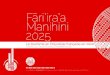 Fāri’ira’a Manihini 2025...2025, une nouvelle stratégie du secteur touristique en Polynésie française, pour la période 2021-2025, à la suite de la précédente stratégie