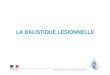 Balistique Lesionnelle 2017 - FrenchKey.frfrenchkey.fr/DUCRIM2017/SEMAINE02/Balistique_Lesionnelle... · 2017. 3. 20. · • Balistique divisée en 3 grands domaines : 1. Balistique