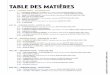 TABLE DES MATIÈRES - France Loisirs