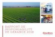 RAPPORT DE RESPONSABILITÉ DE GÉRANCE 2018