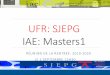 UFR: SJEPG IAE: Masters1 - Université de Franche-Comté
