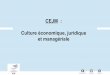 CEJM : Culture économique, juridique et managériale