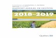 Rapport annuel de gestion 2018-2019 - Quebec.ca
