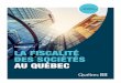 La fiscalité des sociétés au Québec
