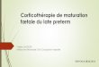 Corticothérapie de maturation - reseauperinatmed.fr