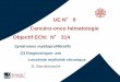 UE N 9 Cancéro -onco hématologie Objectif ECN: N 314