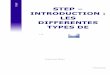STEP – INTRODUCTION : LES DIFFERENTES TYPES DE …