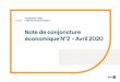 Note de conjoncture économique N°2 - Avril 2020 - IMG